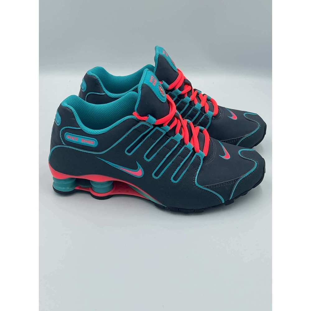 Nike Shox NZ Dark Grey Turbo Green Hyper Pink 488312-063 Womens 7